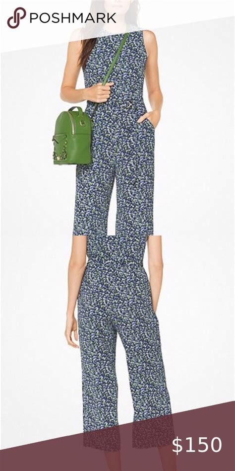 Floral Crepe Belted Jumpsuit 